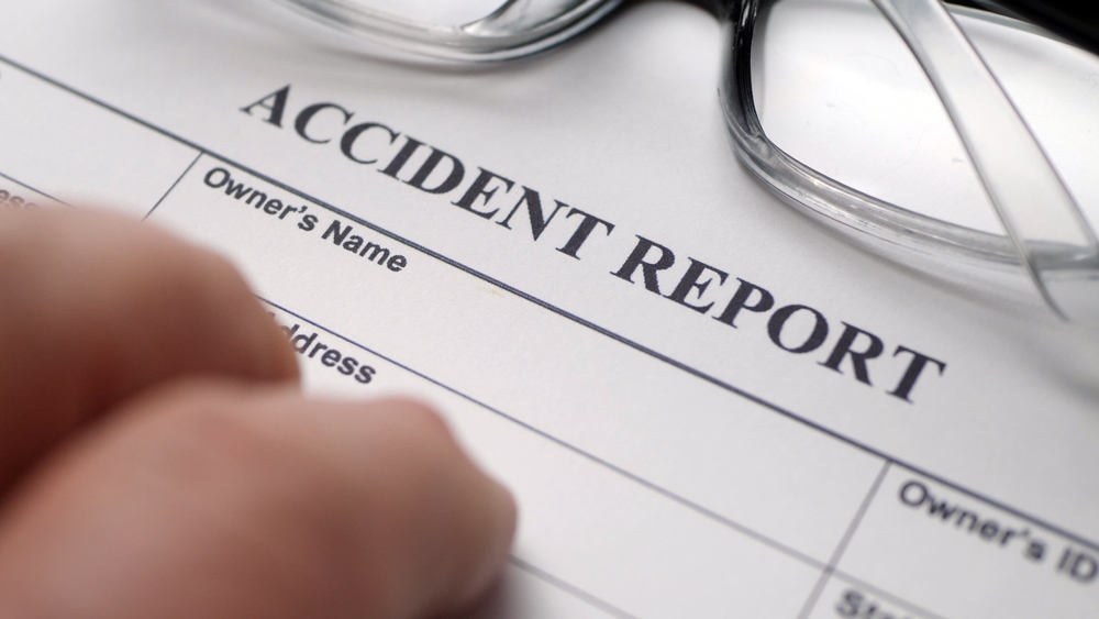An image showing an accident liability form