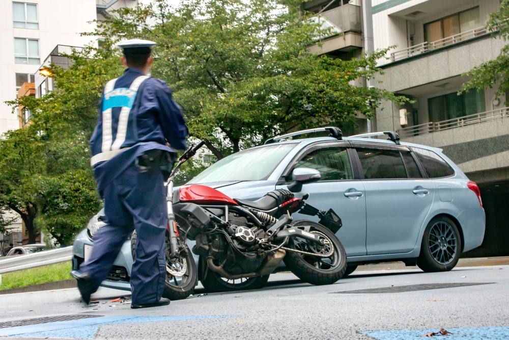 Police process after car accident