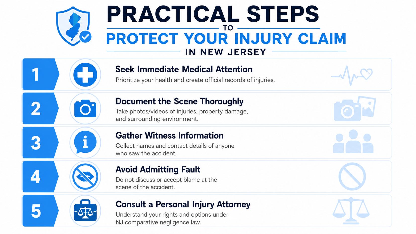 Practical Steps to Protect Your Injury Claim in New Jersey