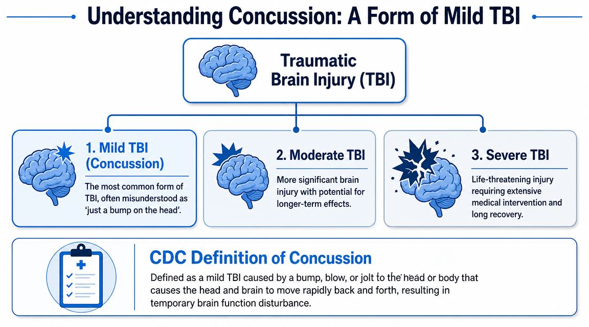 Defining the Terms Concussion as a Mild Traumatic Brain Injury