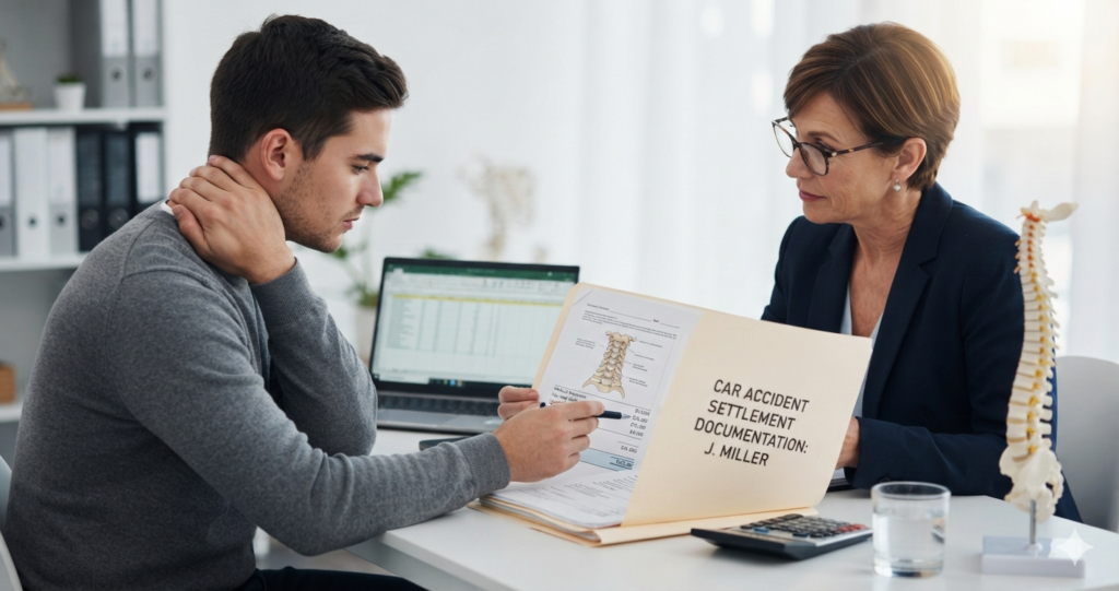 average settlement for car accident back and neck injuries