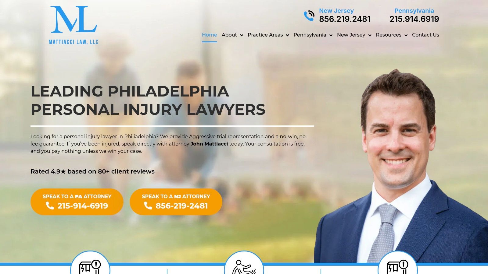Screenshot from https://jminjurylawyer.com